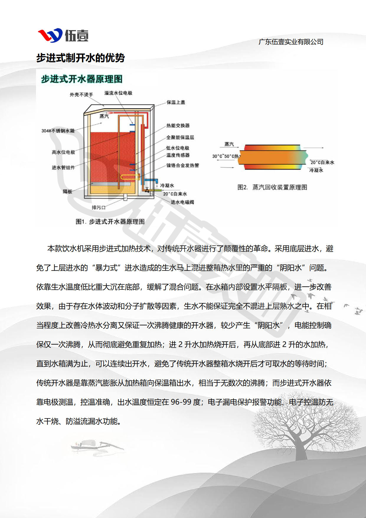 步进式开水器细节品质